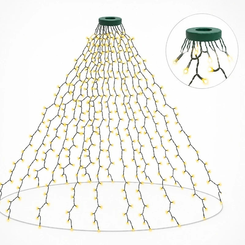 Waterproof USB LED String Lights, 8 Lighting Modes for Christmas Tree Wedding Garden Holiday Decor Vue