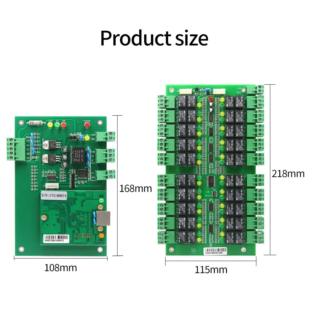TCP/IP 40 Floors Elevator Access Control Board Lift Wiegand Controller Cabinet Locker Controler Panel Kit Set Unlock by Pin RFID Vue