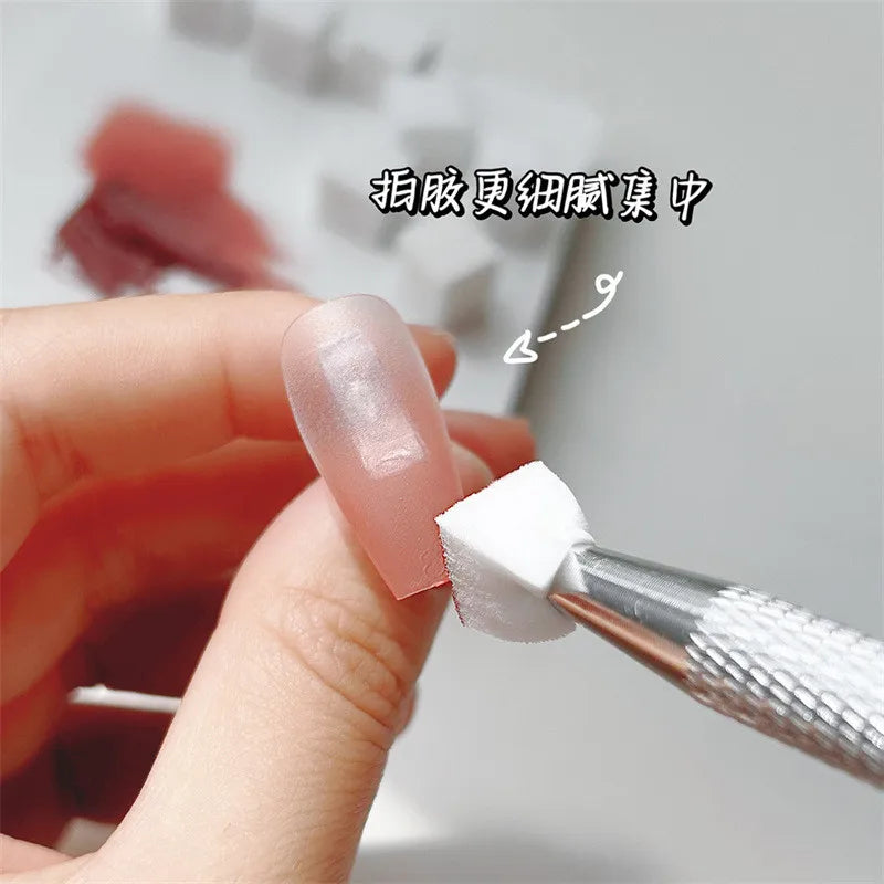 Ombre Sponge for Nails, Soft Gradient Nail Sponge with Grabbing Pen Ombre Nail Brush French Tip Tool Manicure Design Acces 50pcs Vue