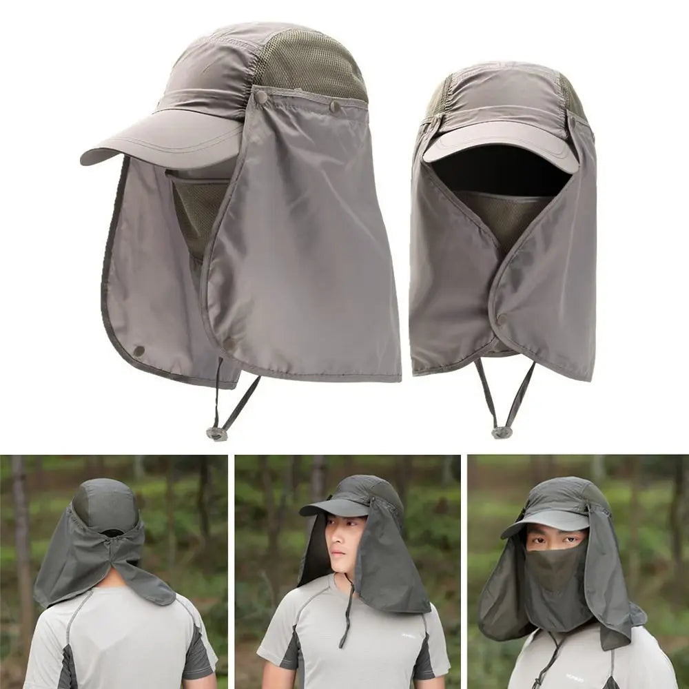 Neck Face Breathable Adjustable Sunshade Hat Fishing Sun Baseball Cap