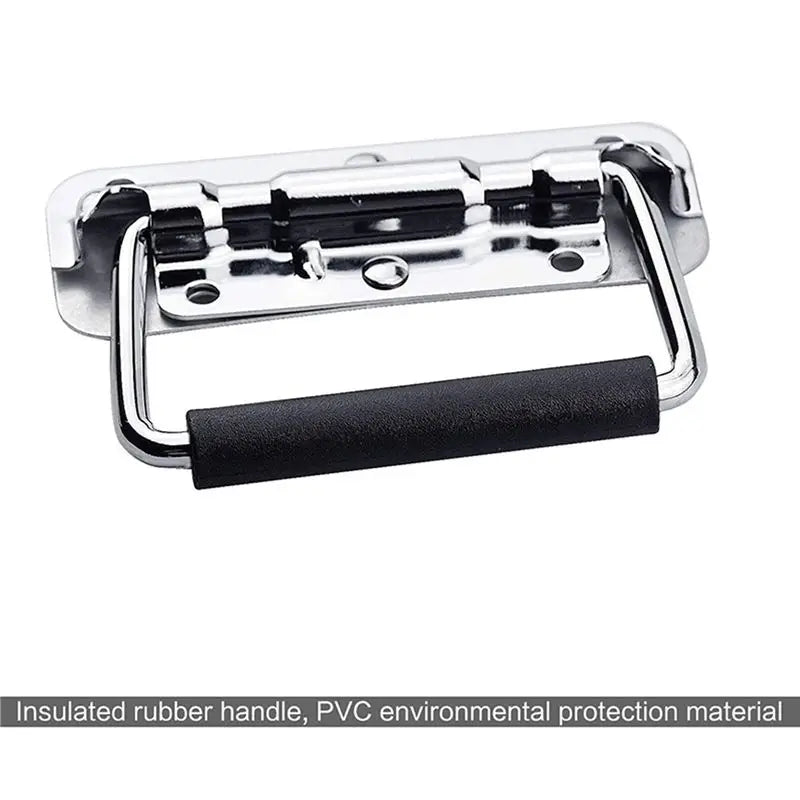 ABKW-12Pcs 304 Stainless Steel Spring Handle Prop Box Tool Aluminum Box Handle Activity Handle Folding Industrial Handle Vue