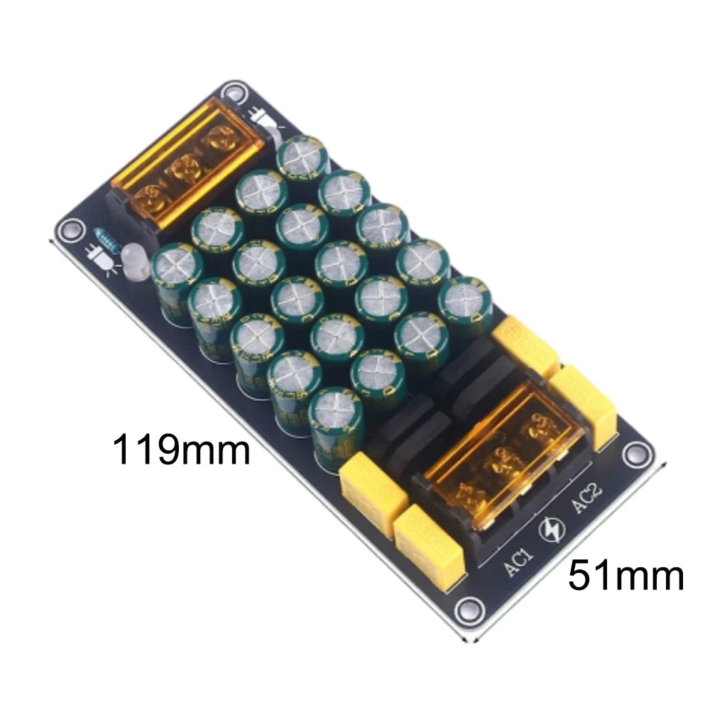 1000W Dual Power Supply 50V*2 Power Amplifier Rectifier Filter Board Positive/Negative Output Full Bridge Rectifier Filter Board Vue