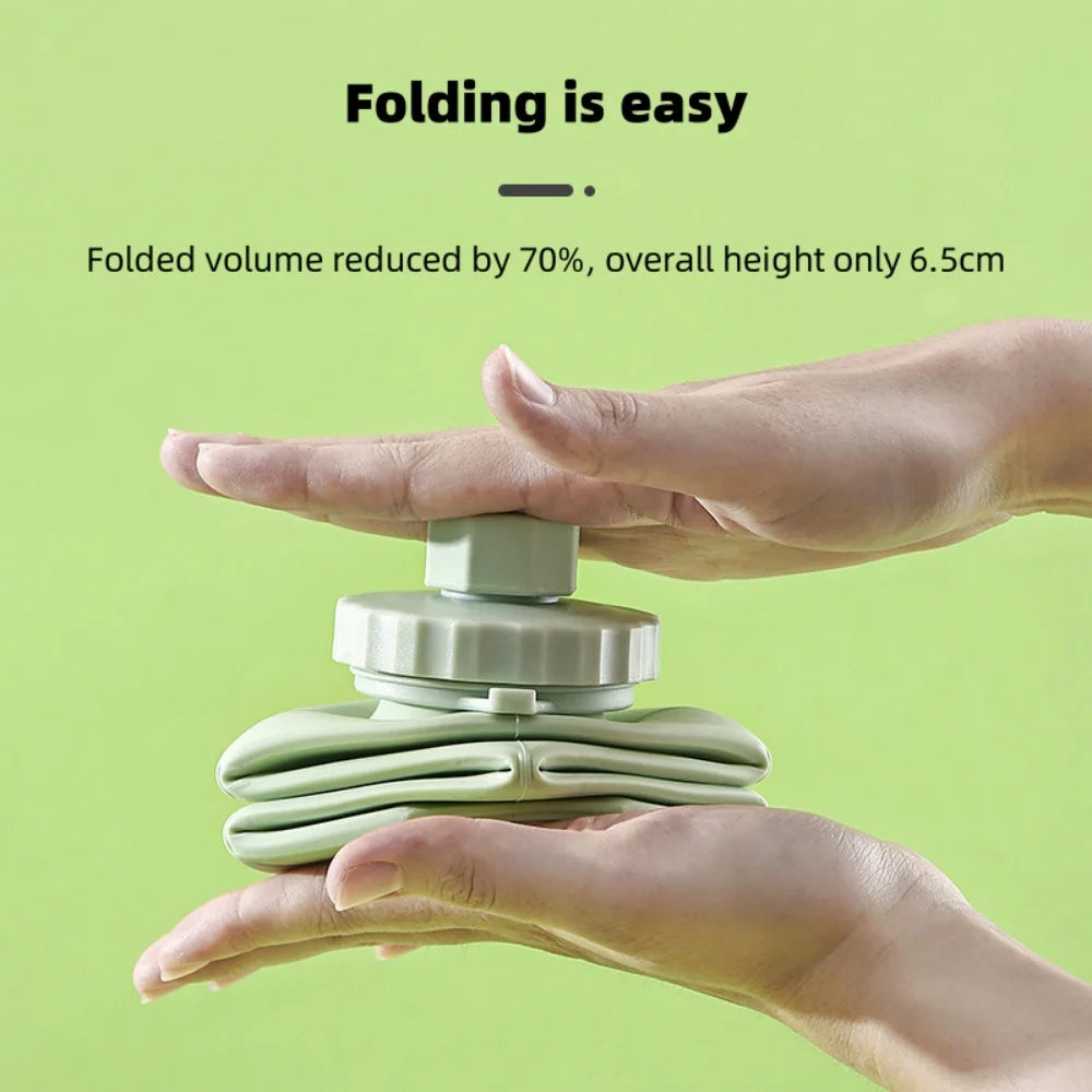 600ml Silicone Folding Bottle Adult Portable Reusable Plastic Cups Outdoor Travel Gym Water Bottle Motivational Drinking Bottle Vue