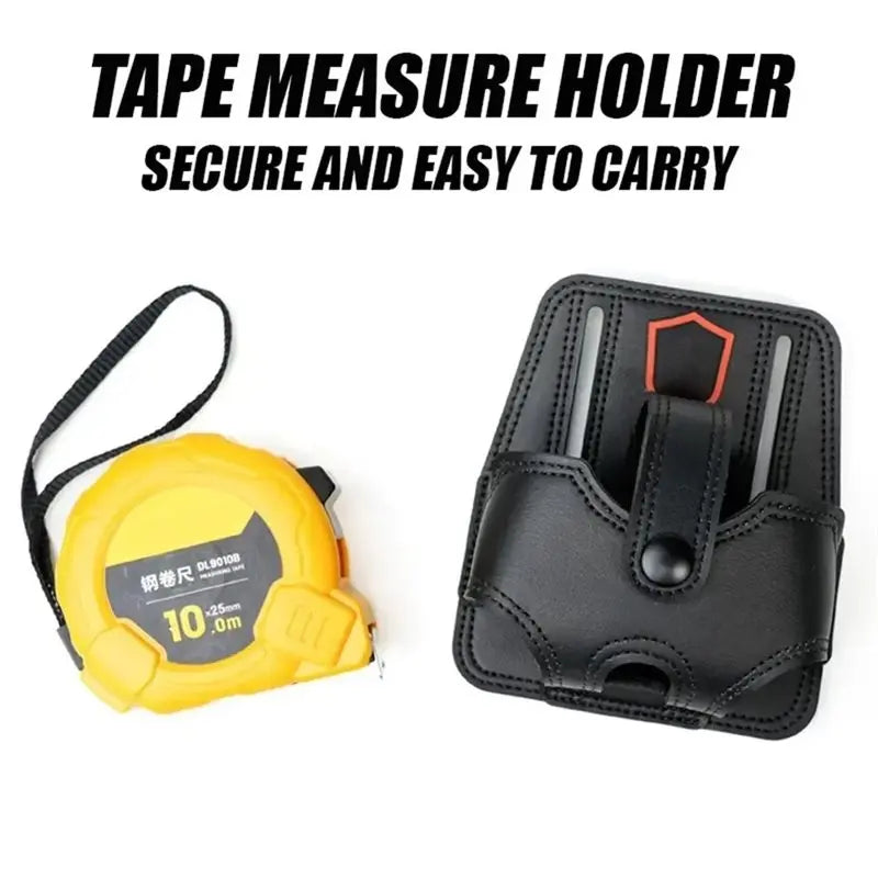 ABKW-Carrying Convenient Mini Tape Measure Tool Set Microfiber Leather Pouch Thickened Repair Tools Belt Large Vue