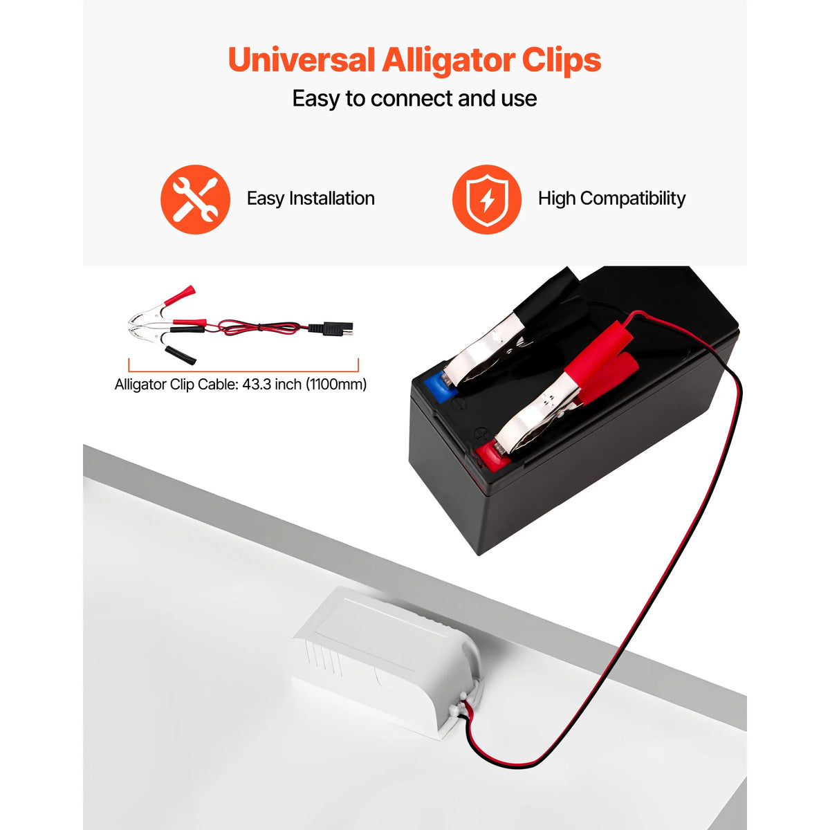 20W 12V Solar Battery Trickle Charger Maintainer with MPPT Solar Battery Charger Vue