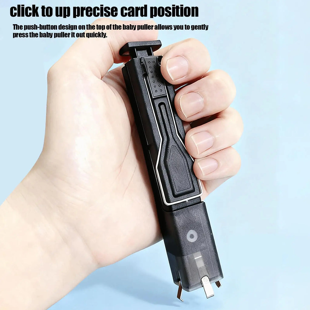 2 in 1 Key Extractor Tool 4-Claw Grip Keycap Remover Multifunctional Fixing Tools Broken Key Puller for Computer Electronic Care Vue