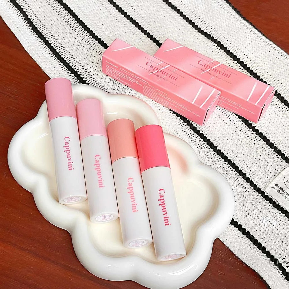 Pink Crystal Mirror Glass Lip Gloss Round Tube Water Light Lipstick Clear Jelly Lip Glaze Nude Clear Moisturizing Lip Tint Vue