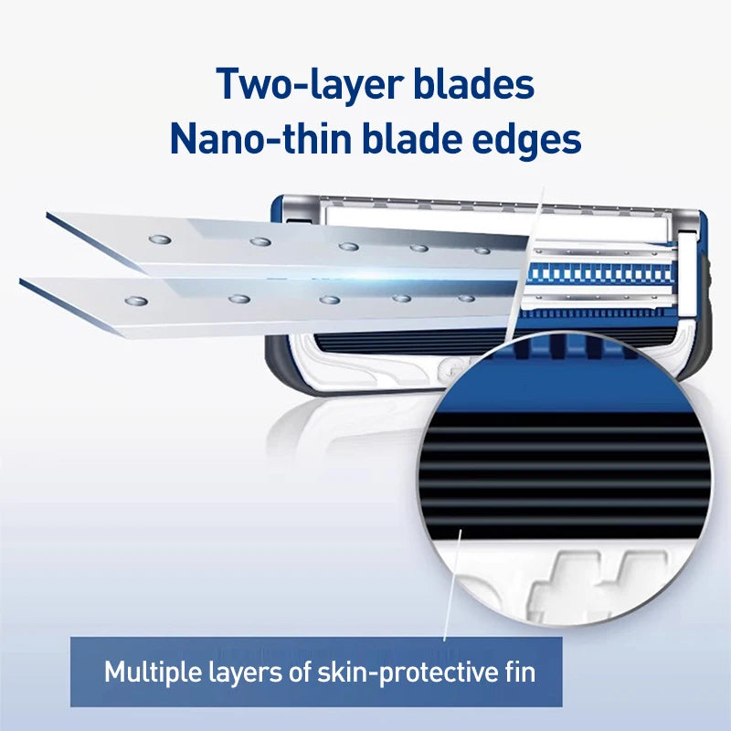 Gillette SkinGuard Manual Razor – Nano-Thin Blades, Sensitive Skin Manual Shaving Razor Vue