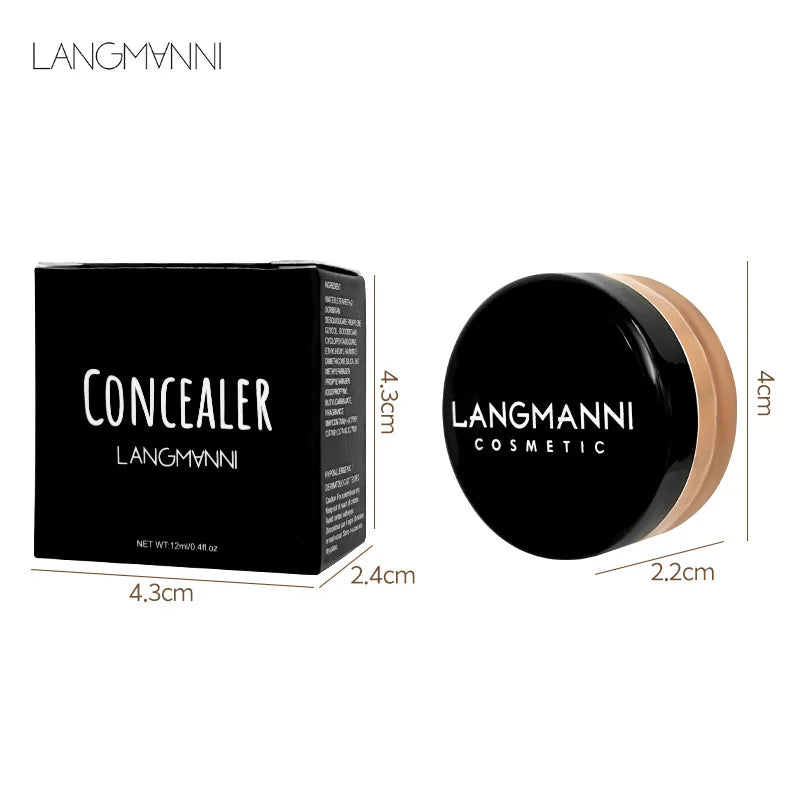 LANGMANNI MUTI-COLOR Concealer & Foundation | Full Coverage, Moisturizing, Brightens Skin Tone | Long-Lasting, Non-Cakey Finish Vue