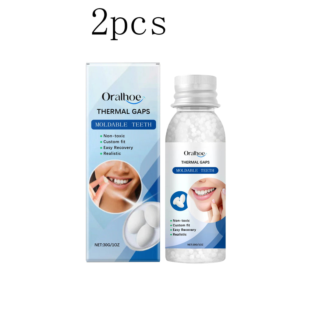 Moldable Solid Dental Adhesive: Temporary Tooth Filling for Repairing Cavities, Denture Repair, and Tooth Gap Filling Vue 60g boxed