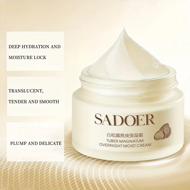 1 Piece of White Truffle Moisturizing Cream, Firming Facial Moisturizer, Suitable for Daily Skin Care for All Skin Types, Can Be Given as a Small Gift Vue