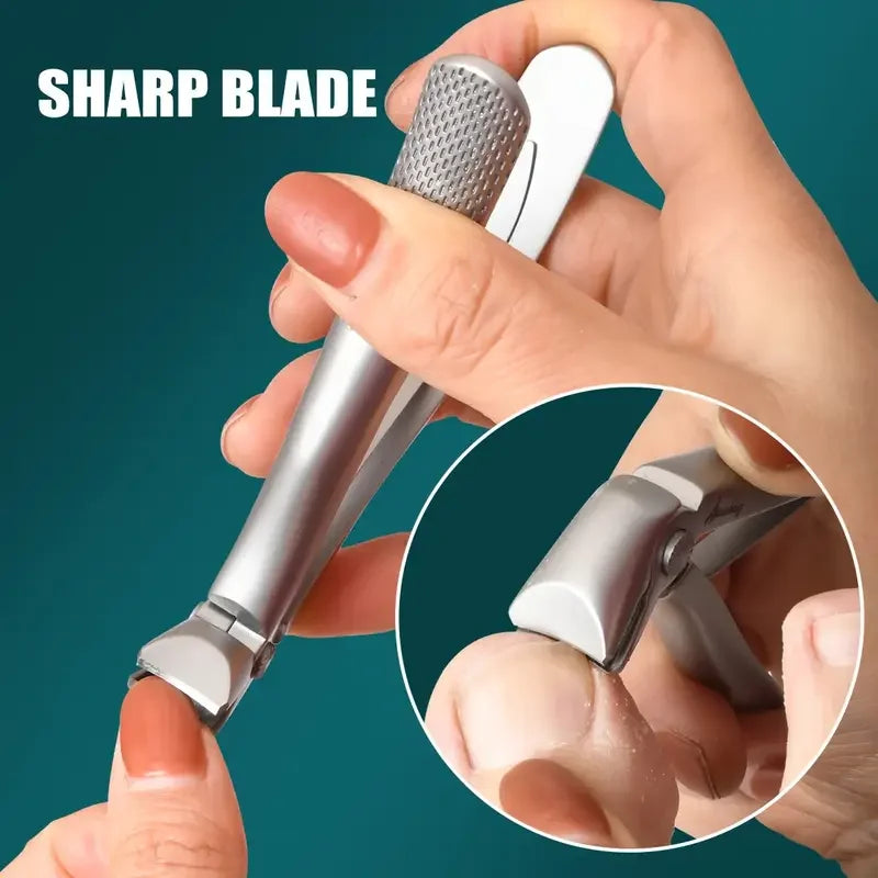 Wide Jaw Stainless Steel Toenail Clippers – Curved Blade Toenail Clipper Vue