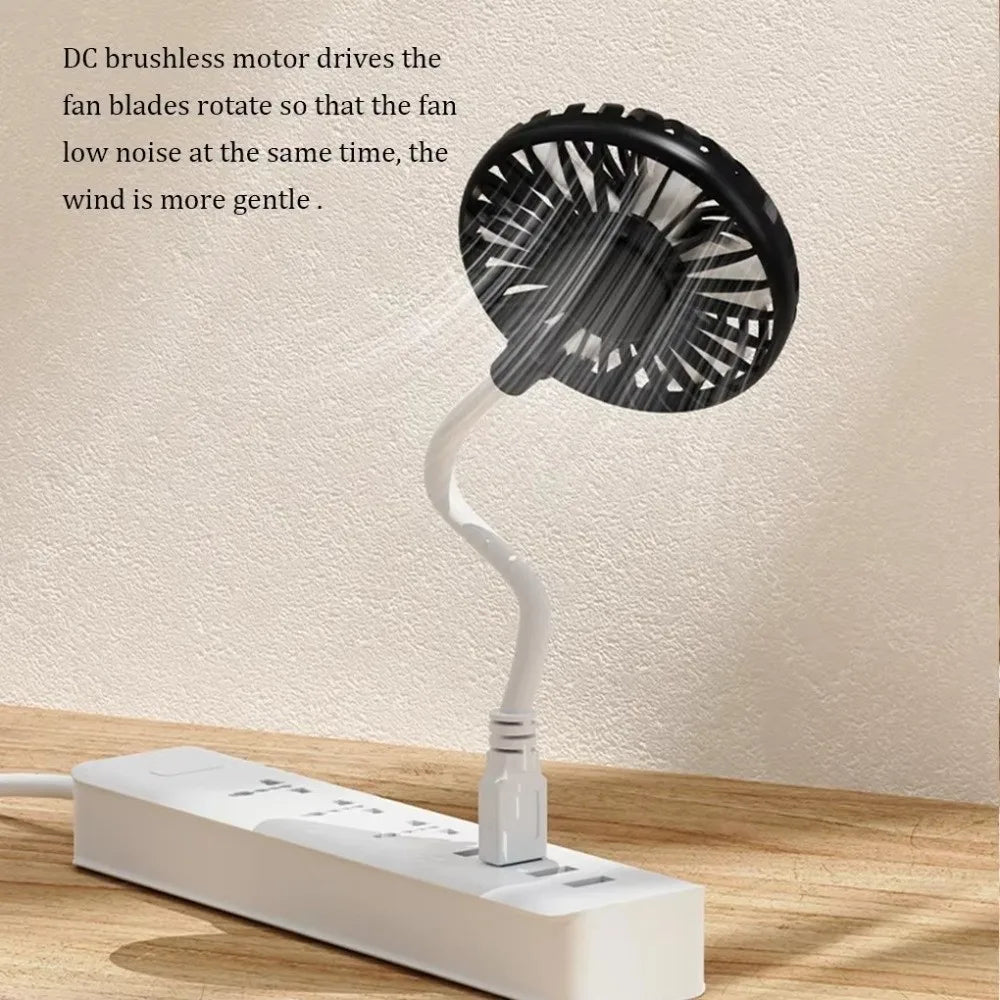 Small USB Rechargeable Fan Mute Operation Creative Design Handheld