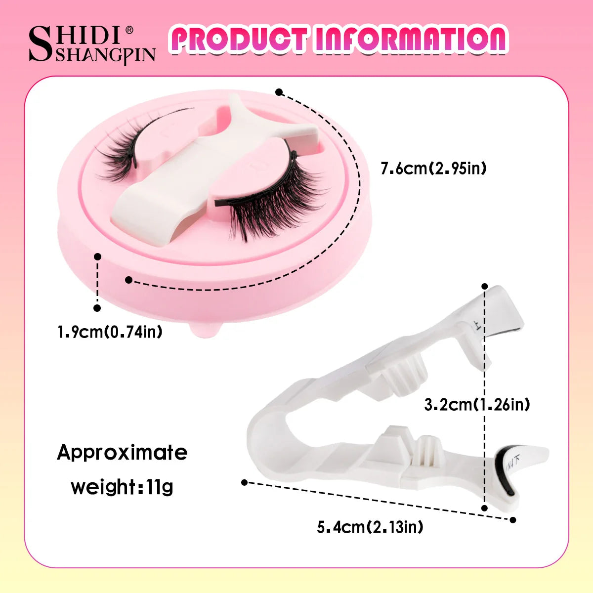 Manga Magnetic Eyelashes Reusable Cat Eye Magnetic Lashes Sensitive Eye Friendly Natural Curler Cosplay False Lashes Makeup Tool Vue