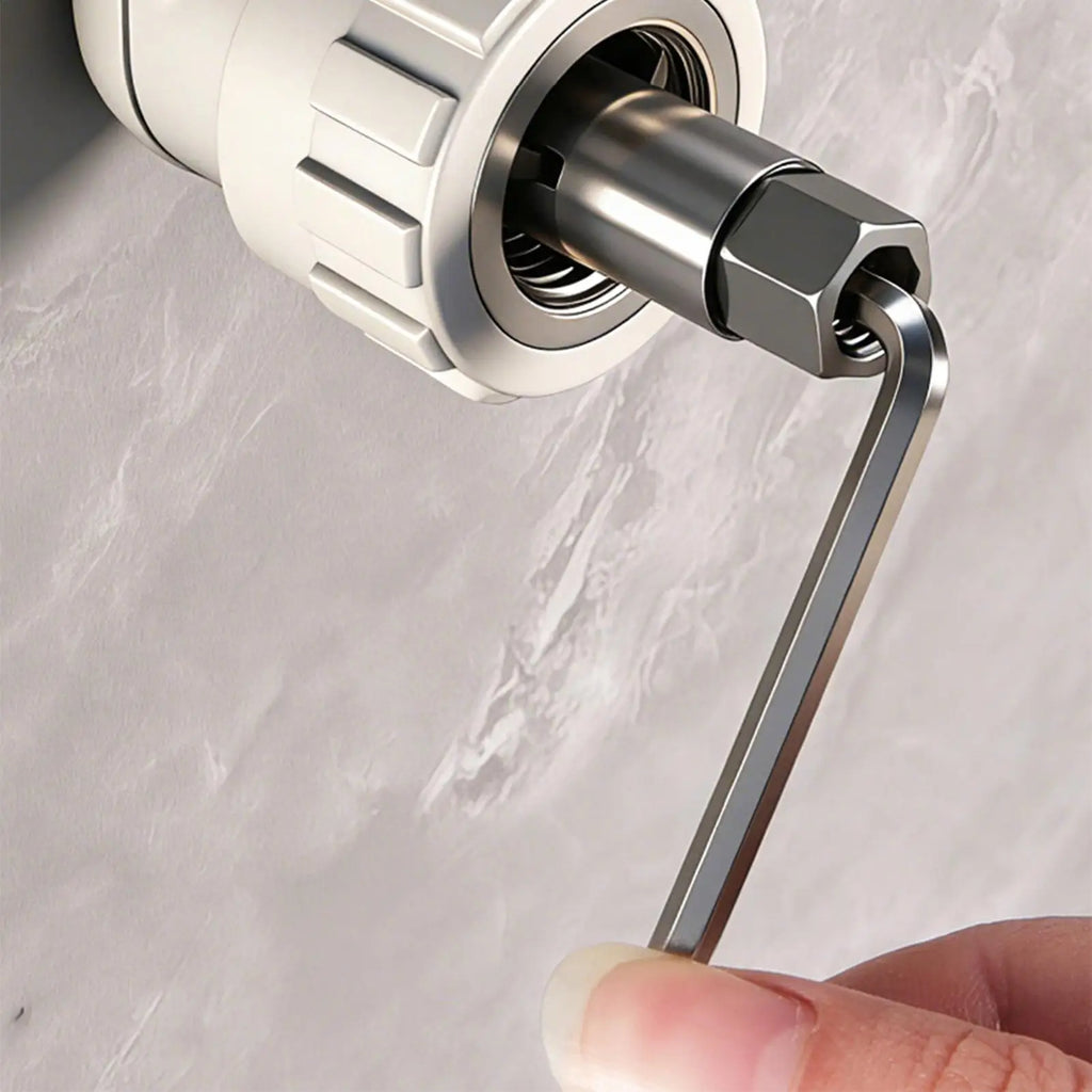 Broken Pipe Extractor Tool 2 Pieces Adjustable 12mm 14mm Pipe Screw Remover with Hex Wrench - for Faucet, Valve, Thread Repair Vue