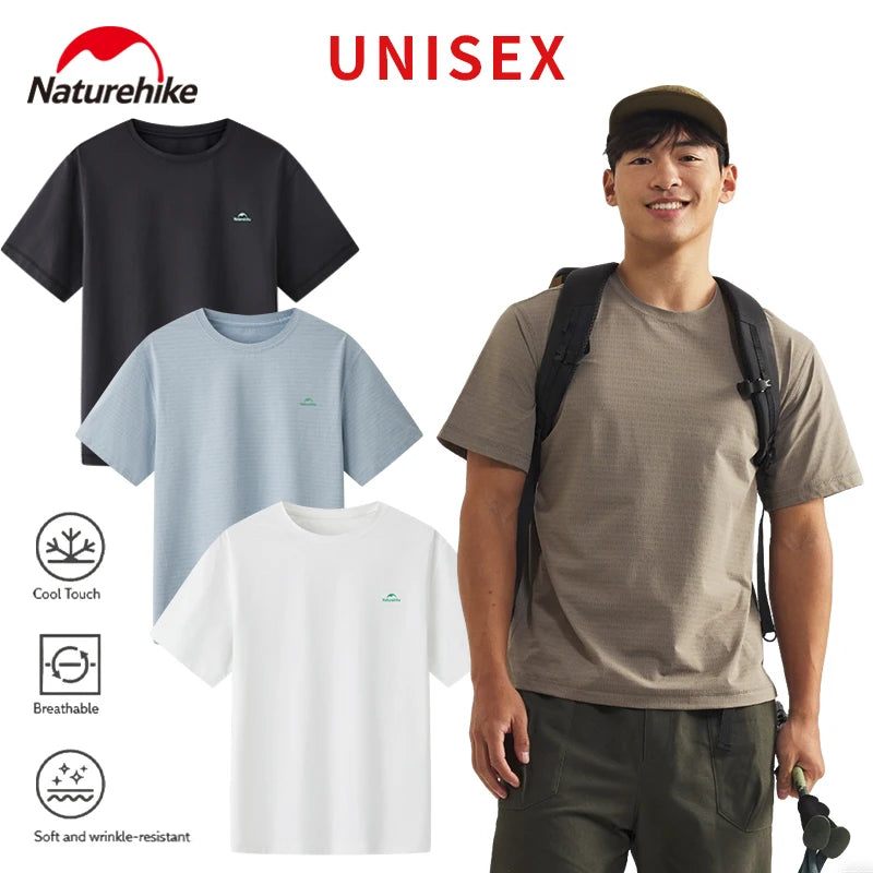 Naturehike Breathable Cooling Knit T-Shirt | Men & Women Outdoor Cooling T-Shirt Vue