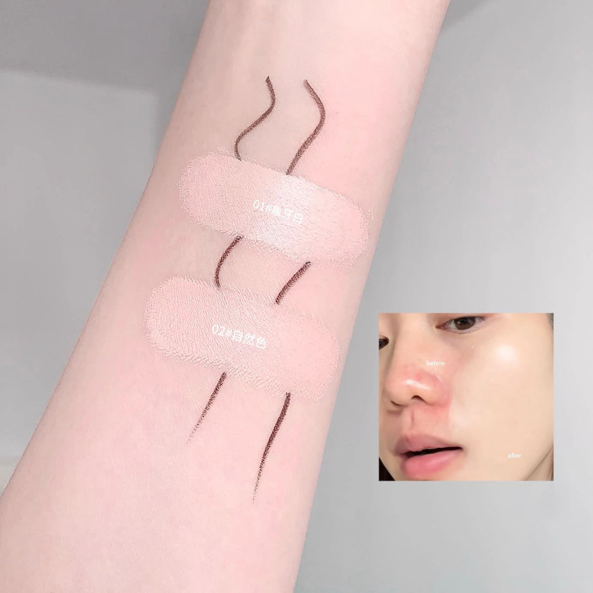 Kakashow Sunscreen Cushion Foundation Fit Cushion Foundation Full Coverage Waterproof Long-lasting Concealer Makeup Vue