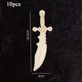 Kids DIY Pirate Wooden Sword Craft Kit – Paint & Decorate Kids Craft Kit Vue D10pcs