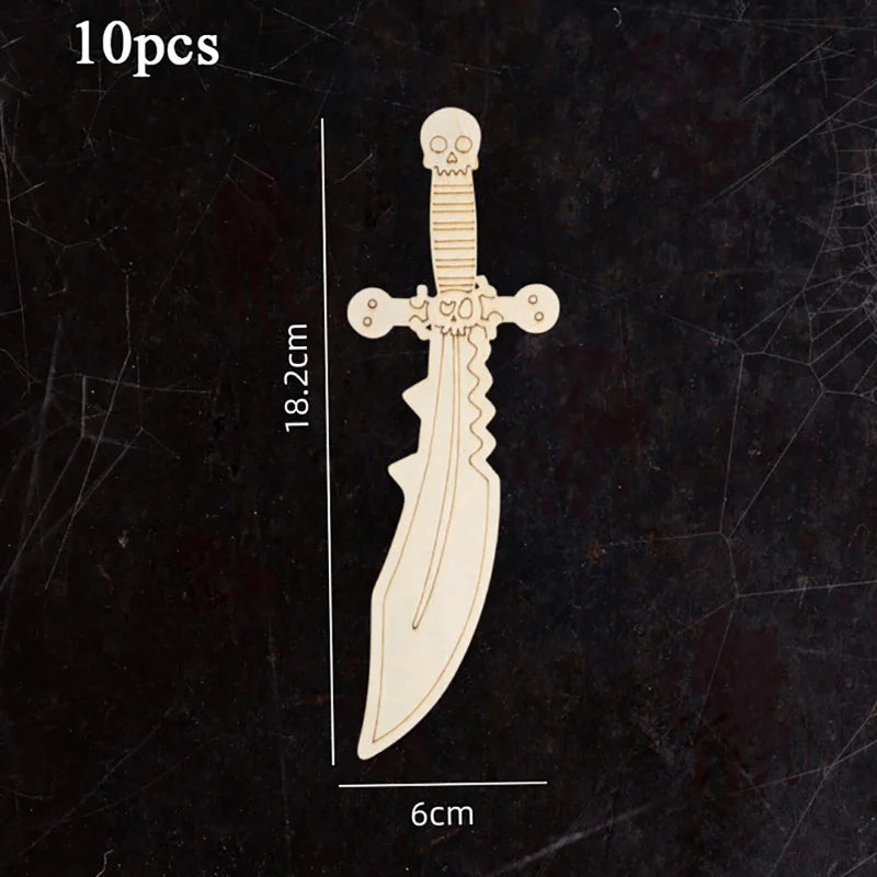 Kids DIY Pirate Wooden Sword Craft Kit – Paint & Decorate Kids Craft Kit Vue D10pcs