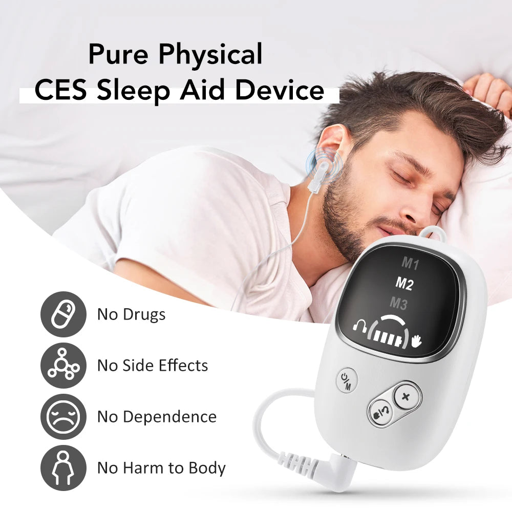 Handheld CES Sleep Aid Device EMS Ear Clip Smart Sleeper CES Sleep Aid Device Vue