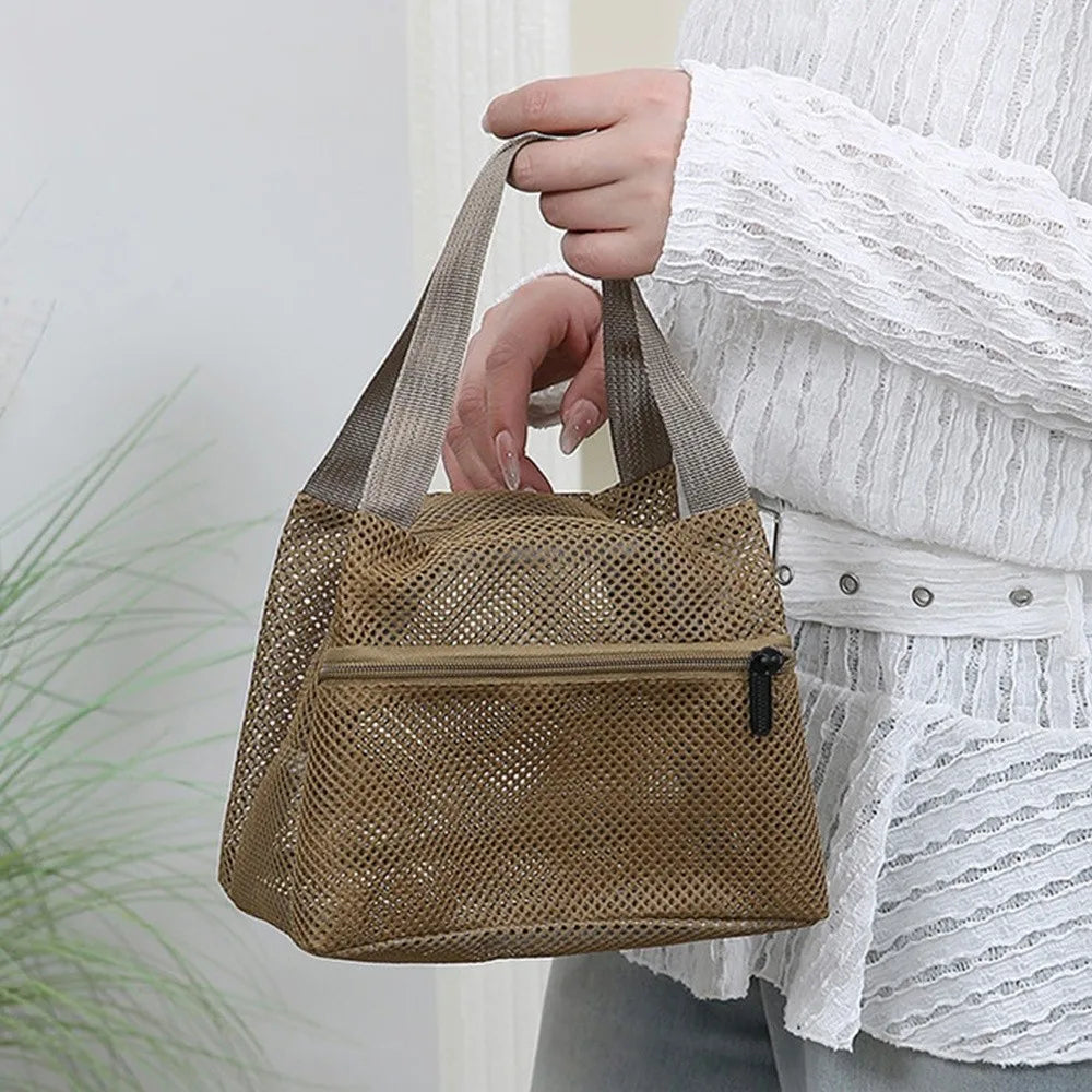 Breathable Mesh Beach Bag Foldable Large Capacity Wash Storage Vue