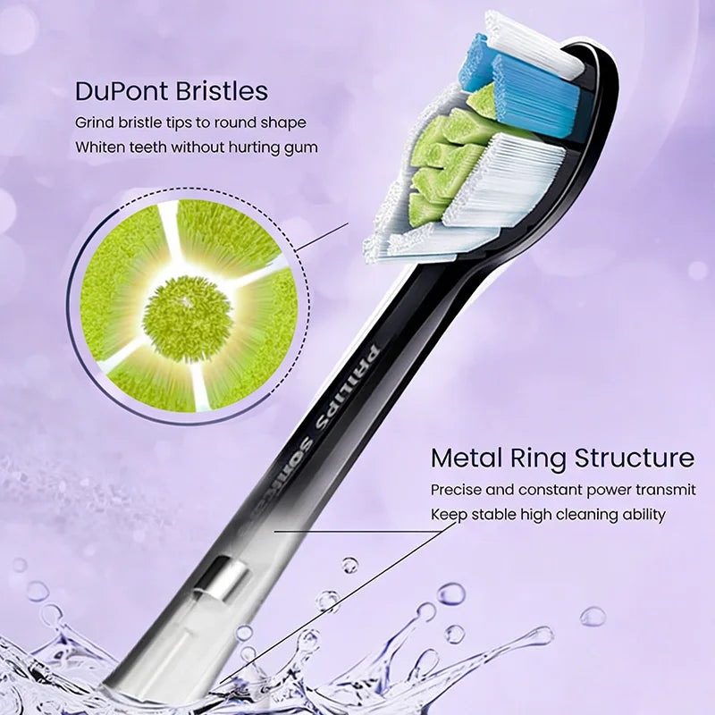 Philips HX6063 Electric Toothbrush Head Clean Teeth Yellow Plaque Bright White Teeth Suitable For PHILIPS Series HX3 HX6 HX9 Vue