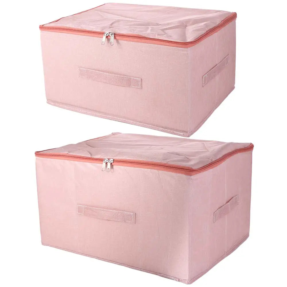 Large Capacity Clothes Quilt Storage Bag Stackable Foldable Clothing Sorting Box Dustproof with Zipper Wardrobe Organizer Vue