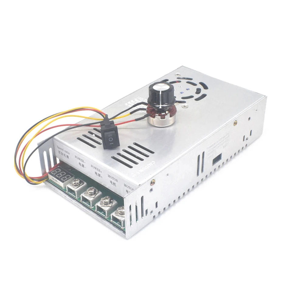 DC12-48V Motor Speed Controller Forward and Reverse 0-100% Motor Speed Adjustable Regulator 200A DC Brush Motor Speed Governor Vue