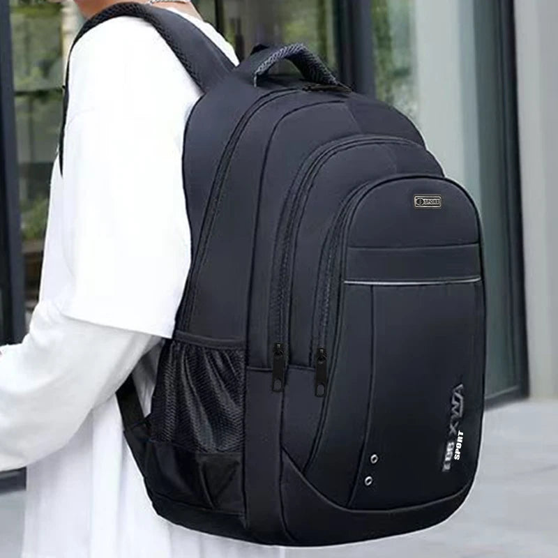 Reliable Multi-pocket Daypack Durable Nylon Backpack Reflective Strip