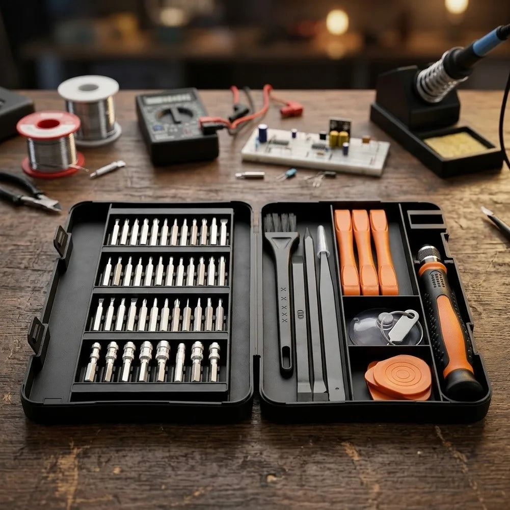 58-in-1 Magnetic Precision Screwdriver Set with Storage Box Precision Screwdriver Set Vue