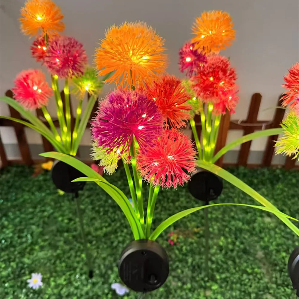 Garden Solar Flower Lawn Lights For Outdoor Decoration Yard Light Waterproof Landscape Solar-Powered LED Lamps 500 Vue