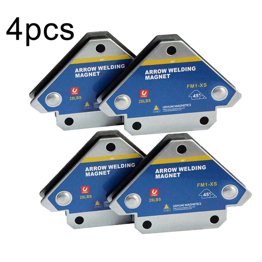 4pcs 50KG Magnetic Welding Holders Angle Solder Arrow Magnet Weld Fixer Positioner 45/90/135° Multi-angle Auxiliary Locator Tool Vue Default Title