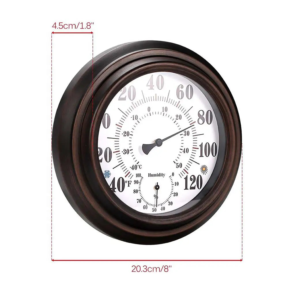 FangNymph Antique Wall Thermometer & Hygrometer | No Battery Wall Thermometer Hygrometer Vue