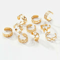 Vintage Toe Rings Silver Gold Alloy Women Foot Different Shapes