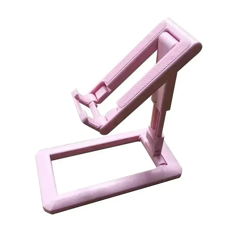 Adjustable Foldable Desktop Phone Stand for iPad iPhone Samsung - Tablet Holder Desk Bracket for Smartphones And Tablets Vue T2 Pink
