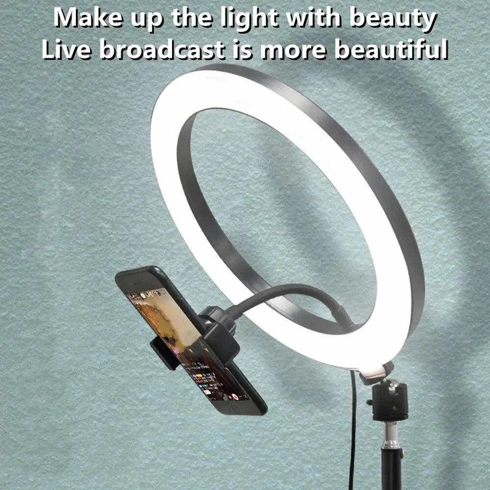 10inch 26cm Selfie Ring Light Photography Fill Lighting Led Ring Lamp for Video Recording Live Broadcast Selfie Led Lamp Vue