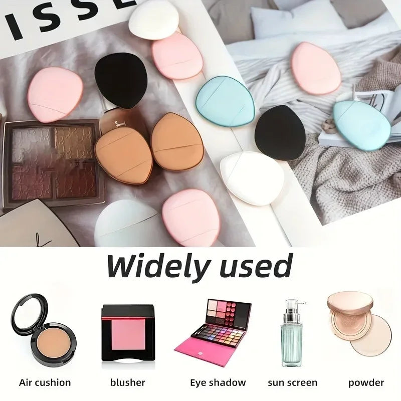 5/10Pcs Mini Finger Puff Foundation Small Air Cushion Powder Sponge Face Concealer BB Cream Cosmetic Applicator Makeup Tools Vue