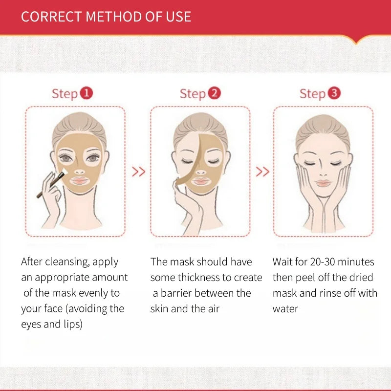 60g Peel-Off Mask, Containing Bamboo Charcoal, Glycerin and Other Skin Care Ingredients, Has a Fine, Soft Texture That Is Easy to Spread, Forms a Film Quickly, and Helps Absorb and Cleanse the Skin, Easily Removing Skin Oil a Vue