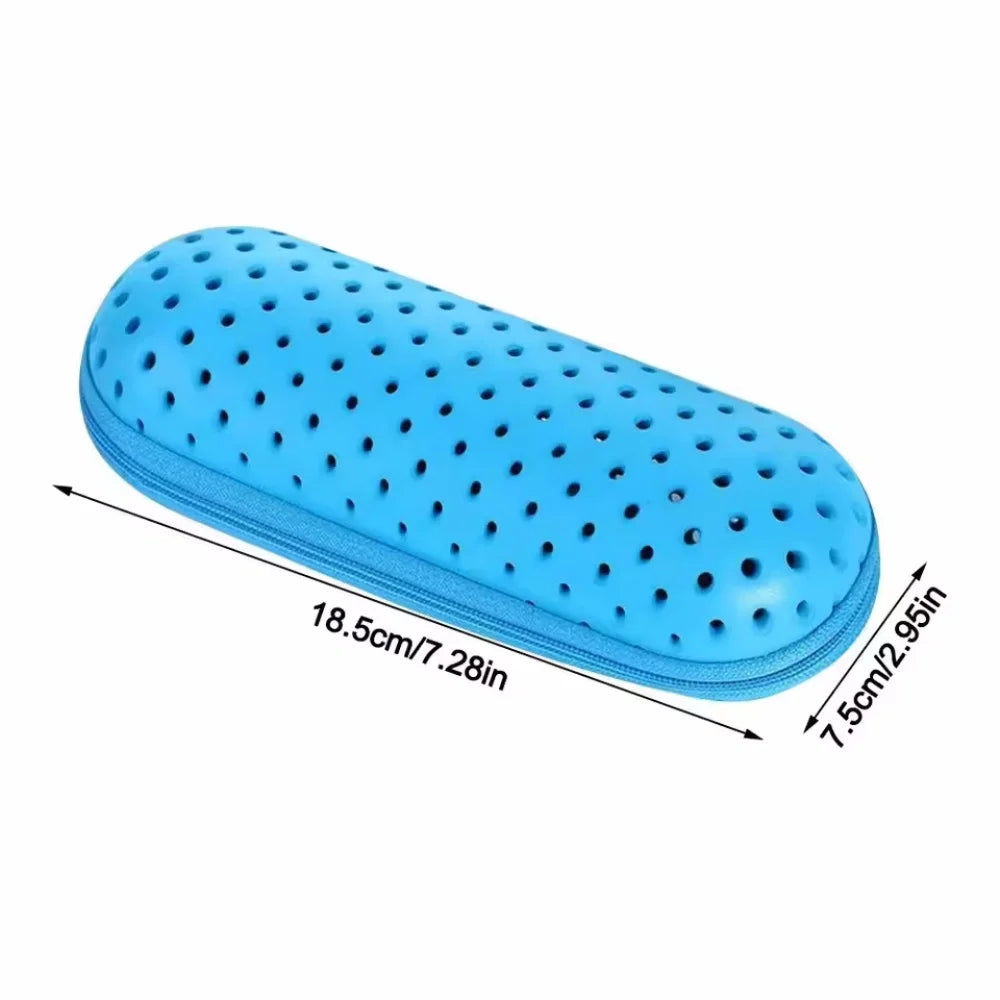 EVA Soft Swimming Glasses Organizer Protector Glasses Case Swimming Gear Breathable Drainage Hole Portable Goggles Cover Vue