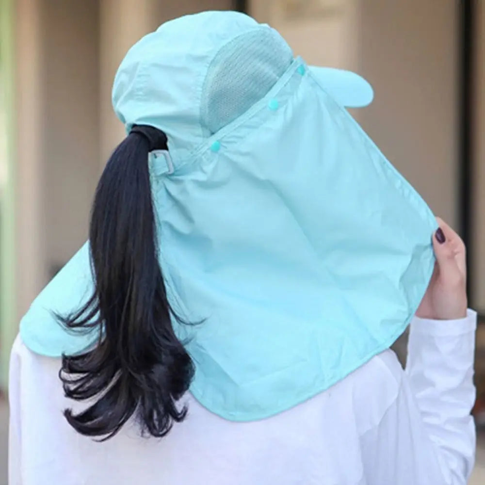 Neck Face Breathable Adjustable Sunshade Hat Fishing Sun Baseball Cap