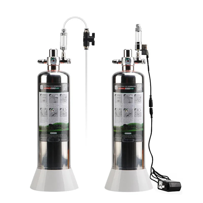 Aquarium DIY CO2 Generator System Kit with Auto Bubble Counter and Diffuser for Plants Fish Tank Reactor Pressure Gauge Filter Vue