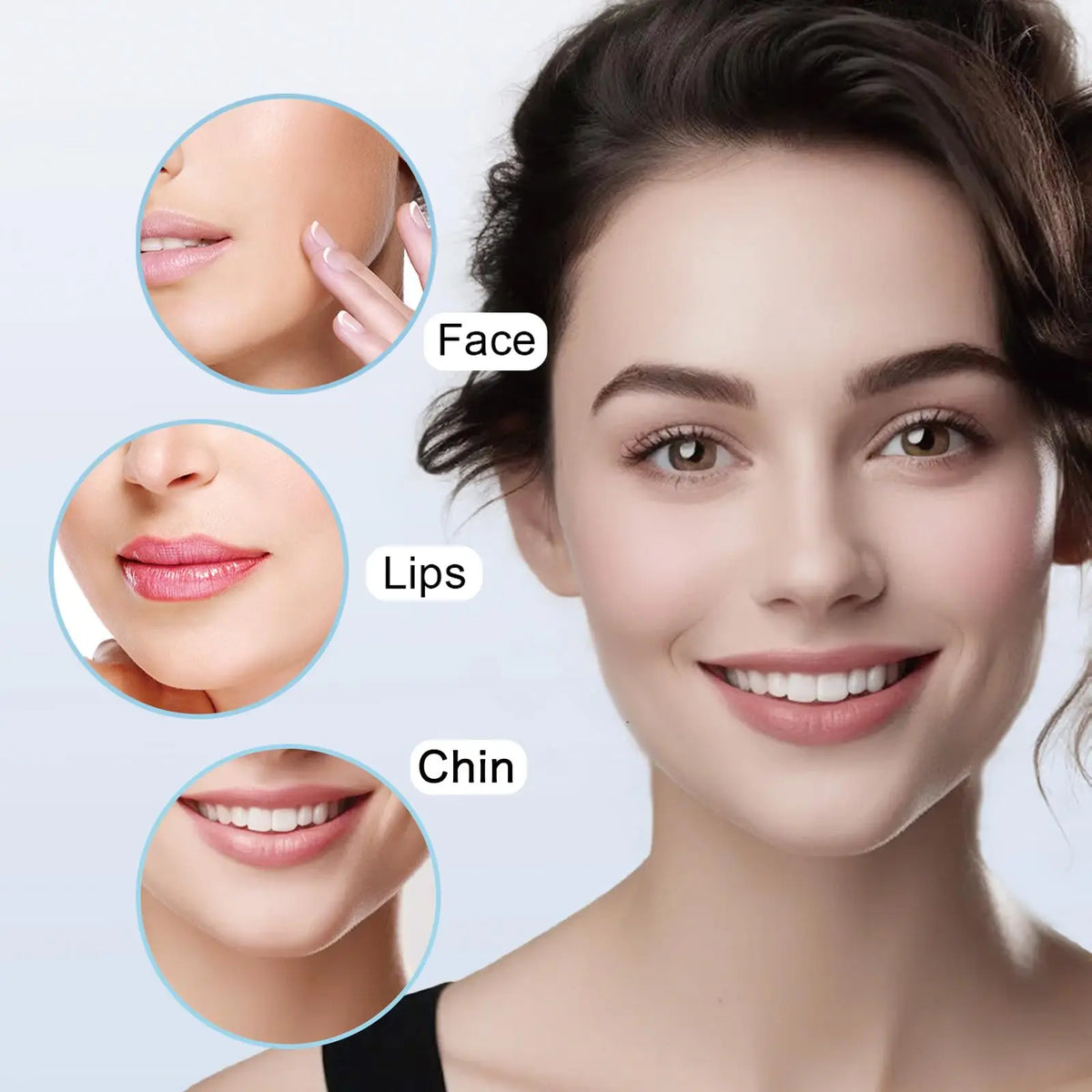 Facial Hair Removal for Women, Electric Painless Facial Hair Remover for Face, Lip, Chin with USB Rechargeable Vue