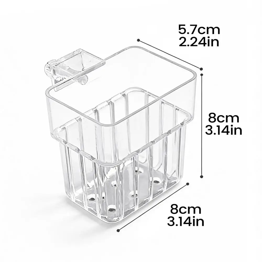 Home Transparent Hanging Aquarium Plant Holder, Hydroponic Planter Pot for Indoor Fish Tank, Water Plant Cultivation Container Vue A