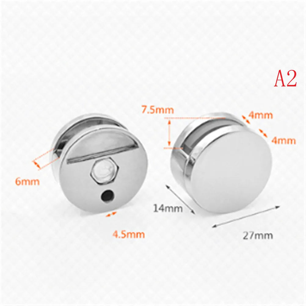 Bathroom Mirror Glass Fixed Accessories Advertising Plate Zinc Alloy