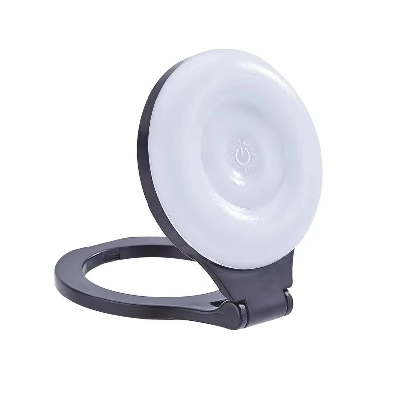 Magnetic Led Selfie Fill Light Mini Portable with USB for Magsafe phone Video Light for Makeup Vlog Vue black
