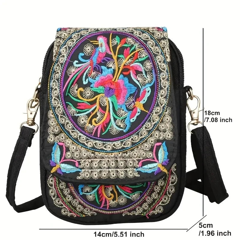 Women Casual Shoulder Bag Multi-pocket Design Crossbody Ladies Vue black 2