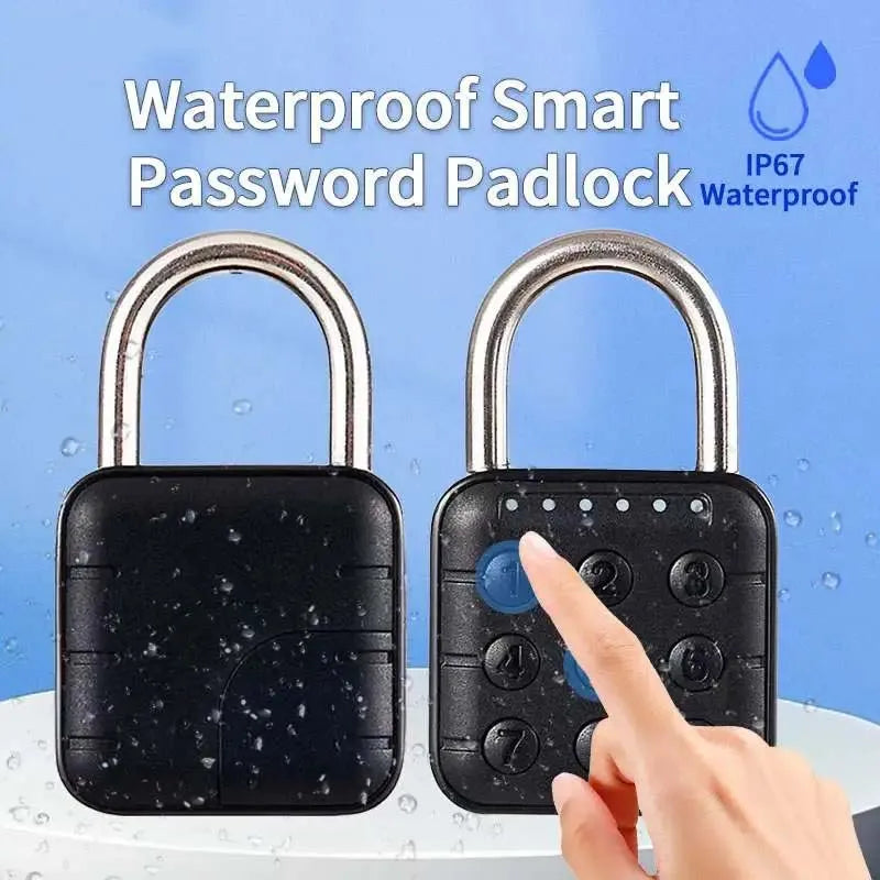 Tuya Bluetooth Smart Biometric Fingerprint Door Lock Keyless Quick Unlock Anti Theft Padlock IP67 Waterproof Home Travel Securit Vue