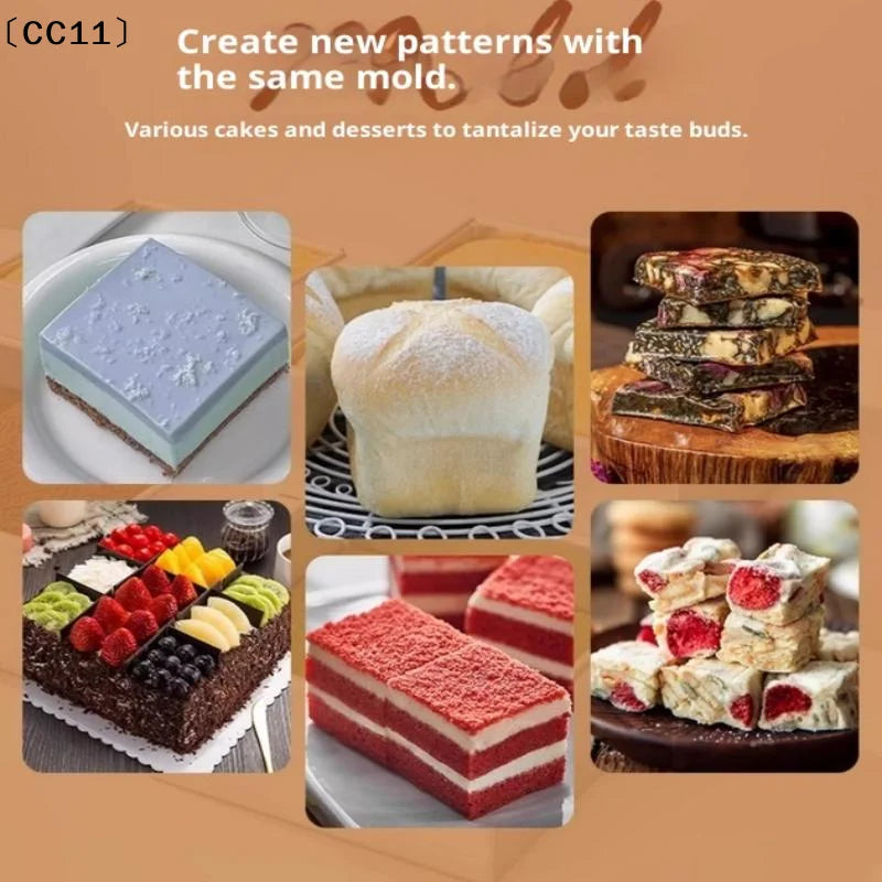 4 5 6 8 Tiramisu Muffin Pan Aluminum Alloy Square Cake Baking Mould