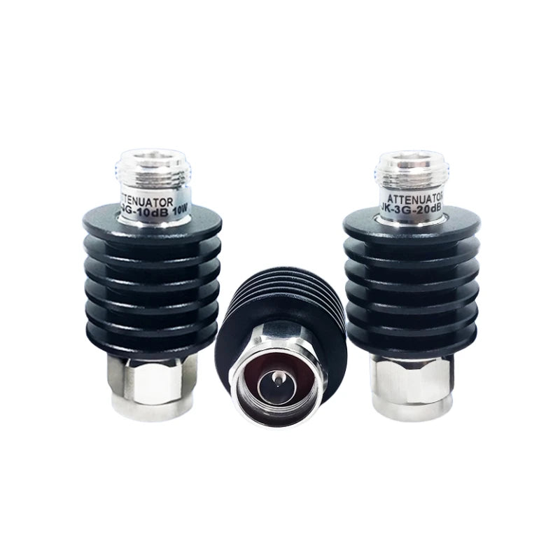 RF 3 5 6 10 15 20 30dB 40DB 10W N-type attenuator DC-3Ghz RF attenuatorcoaxial 5W 2W DC-4G 20W 10DB 20Db 30db fixed attenuator Vue