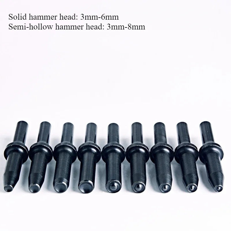 Pneumatic Rivet Gun Head Semi-Hollow Solid 3–10MM High Carbon Steel Rivet Gun Head Vue